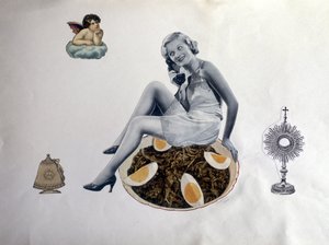 Collage „Die Verkündigung“ - von Jindrich Styrsky (1899-1942) (29 von 40.5)