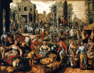 Markt mit Ecce Homo von Joachim Beuckelaer