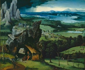 Landschaft mit St. Hieronymus, 1516-7