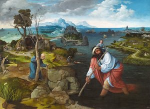 Landschaft mit dem heiligen Christophorus, ca. 1524