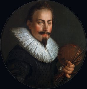 Porträt von Peter Wtewael 1596-1660 von Joachim Wtewael or Utewael