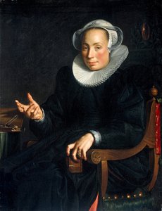 Porträt von Christina Wtewael van Halen 1568-1629, 1601 von Joachim Wtewael or Utewael