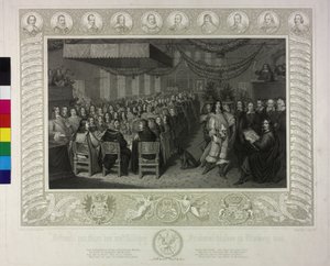 Fest zur Feier des Westfälischen Friedens in Nürnberg 1649 von Joachim von Sandrart