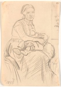 Sitzende Frau mit Kind auf dem Schoß von Joakim Frederik Skovgaard