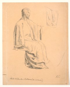 Studie eines sitzenden Christus von Joakim Frederik Skovgaard