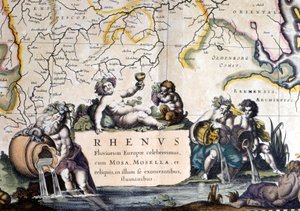 Allegorie des Rheins in „Atlas Novus“