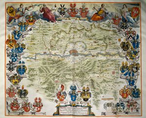 Frankfurt und sein Gebiet, Band III, Atlas Maior, von Joan Blaeu (1596-1673), Kupferstich, Amsterdam von Joan Blaeu