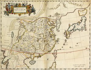 Karte von China, aus "Atlas Maior Sive Cosmographia Blaviana", 1662