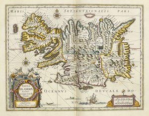Karte von Island, aus "Atlas Maior Sive Cosmographia Blaviana", 1662