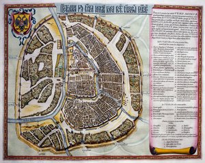 Moskau, zweiter Band, Titelseite von Teil I, aus Atlas Maior, Atlas in 11 Bänden, von Joan Blaeu (1596-1673)