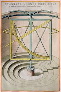 Quadrans Magnus Chalibeus Seite aus dem Atlas Major, 1662 von Joan Blaeu