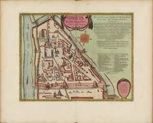 Der Moskauer Kreml Karte des 16. Jahrhunderts (Castellum Urbis Moskvae) von Joan Blaeu