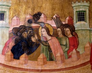 Heilige Quiteria tauft Soldaten, Altarbild der Heiligen Quiteria von Joan Loert