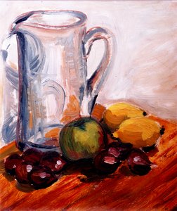 Krug mit Kastanien