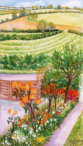 Der Cottage-Garten und Blick darüber hinaus, 2000