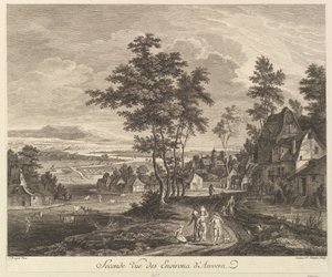 Zweite Ansicht der Umgebung von Antwerpen von Joanna Fr Ozanne