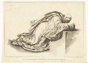 Kniende Figur, Studie für die Gemälde des Dramas von Jesus von Joannes Bemme