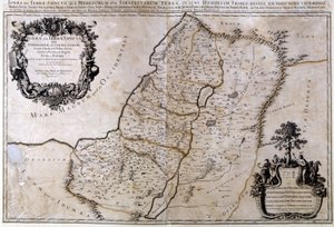Historische geografische Karte von Palästina. Jansson Atlas
