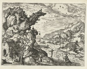 Landschaft mit dem heiligen Christophorus