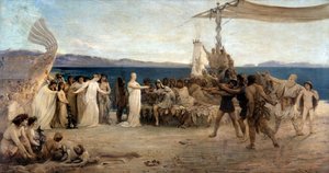 Gründung von Marseille im Jahr 600 v. Chr. - Die Hochzeit von Protis und Gyptis von Joanny Rave