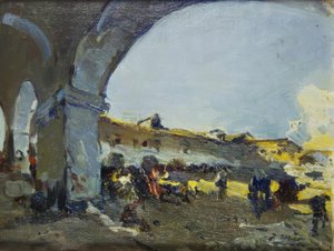 Markt in Vilanova i la Geltrú von Joaquim Mir i Trinxet