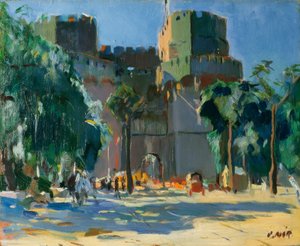 Torres Serranos, Valencia von Joaquim Mir i Trinxet