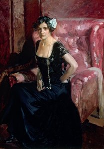 Clotilde im Abendkleid von Joaquín Sorolla