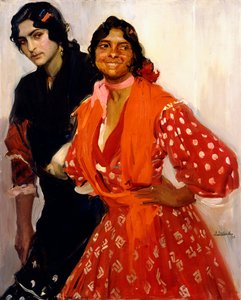 Zwei Zigeunerinnen, 1913 von Joaquín Sorolla
