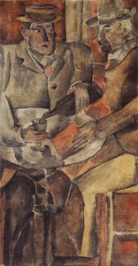 Café-Treffen, ca. 1926 von Joaquín Torres García
