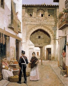 Gemüsehändler in Granada, 19. Jahrhundert von Joaquin Turina Arenal