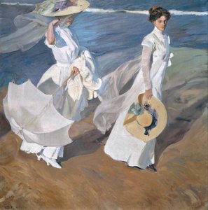 Spaziergang am Strand von Joaquín Sorolla