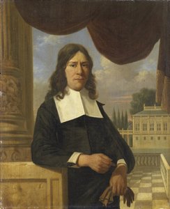 Nicolaes Eichelberg (gest. 1699), Haarlemer Kaufmann, Ehemann von Helena van der Schalcke von Job Adriaensz Berckheyde (attributed to)