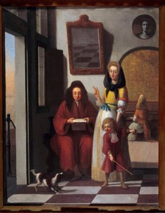 Genrebild: Eine Familie im Inneren von Job Berckheyde