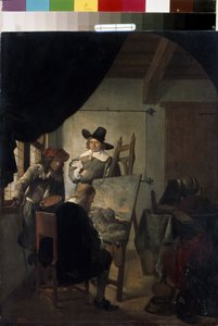 Besuch im Atelier eines Künstlers in Holland von Job Berckheyde