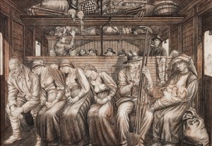 Italienische Erntearbeiter auf Reisen, ca. 1924 von Job Nixon