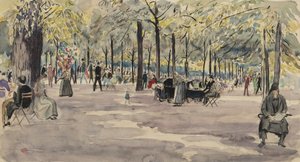 Die Tuileriengärten, Paris, ca. 1925 von Job Nixon