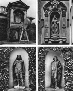 Uhr und Statuen, Kirche St. Dunstan-in-the-West, London, 1926-1927
