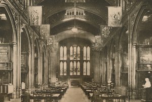 Bibliothek des Guildhall, die jeder Londoner besuchen sollte, ca. 1935