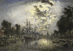 Rotterdam im Mondlicht
