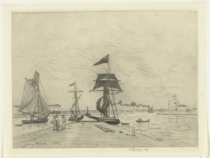 Anlegestelle bei Honfleur