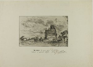 Abriss der Rue des Francs-Bourgeois Saint Marcel von Johan Barthold Jongkind