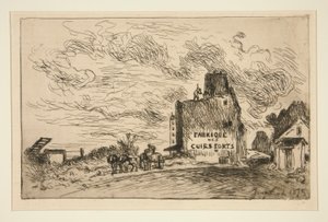 Abriss der Rue des Francs-Bourgeois Saint-Marcel von Johan Barthold Jongkind