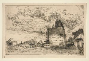 Abrissarbeiten in der Rue des Francs-Bourgeois Saint-Marcel von Johan Barthold Jongkind