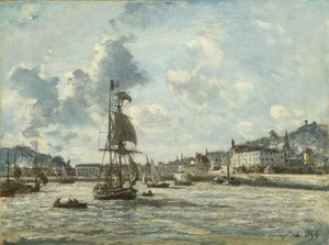 Eingang zum Hafen von Honfleur, 1863-64