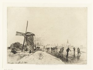Ansicht von Maassluis von Johan Barthold Jongkind