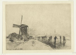 Ansicht von Maassluis von Johan Barthold Jongkind