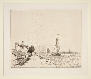 Die zwei Segelboote von Johan Barthold Jongkind