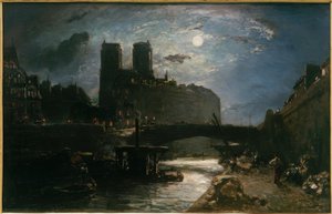 Notre-Dame de Paris im Mondschein