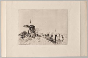 Ansicht der Stadt Maaslins von Johan Barthold Jongkind