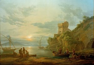Küste nahe Castellamare im Morgennebel